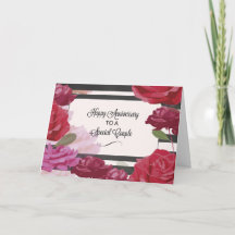 Aniversario de bodas de primo y esposo Rosa