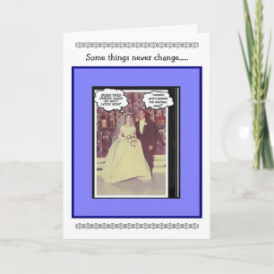 Tarjeta Aniversario de bodas divertido - Vintage