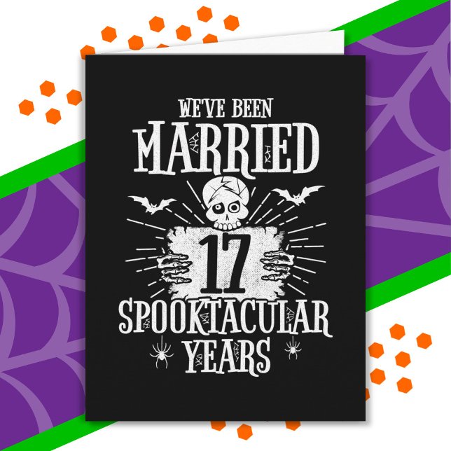 Tarjeta Aniversario de bodas número 17 Spooktacular de Hal (Subido por el creador)