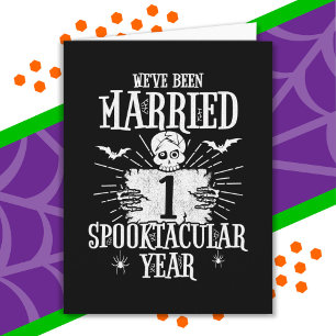 Tarjeta Aniversario de bodas número 1 Spooktacular de Hall