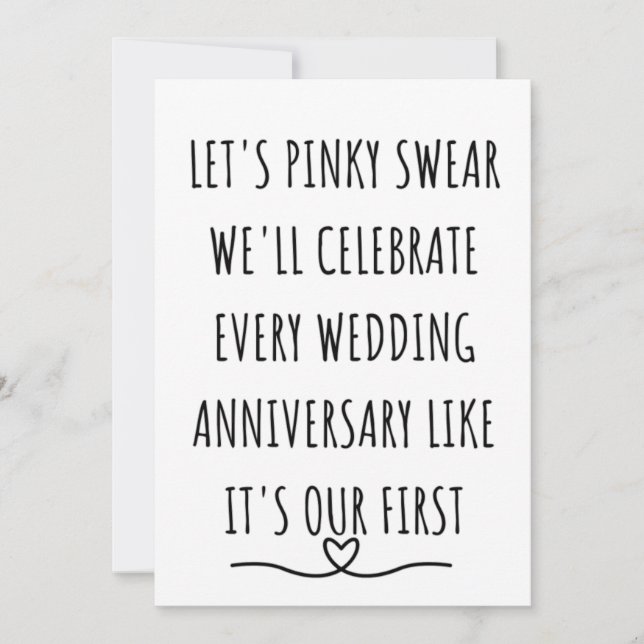 Tarjeta aniversario de bodas número 2 (Anverso)