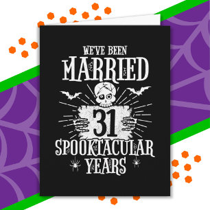 Tarjeta Aniversario de bodas número 31 Spooktacular de Hal