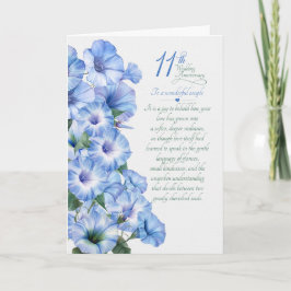 Tarjeta Aniversario de bodas sentimental de pareja número
