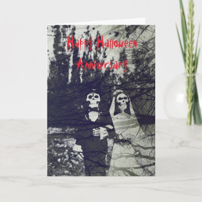 Tarjeta Aniversario de Halloween (Anverso)