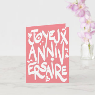 Tarjeta Aniversario de Joyeux