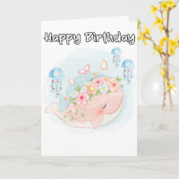 Aniversario de la ballena de baño súper lindo