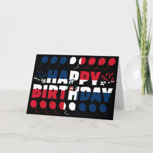 Tarjeta Aniversario de la bandera de la República Dominica