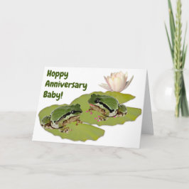 Tarjeta Aniversario de la Boda divertida Frople Couple Lil