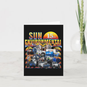 Tarjeta Aniversario de la empresa ambiental Sun V1