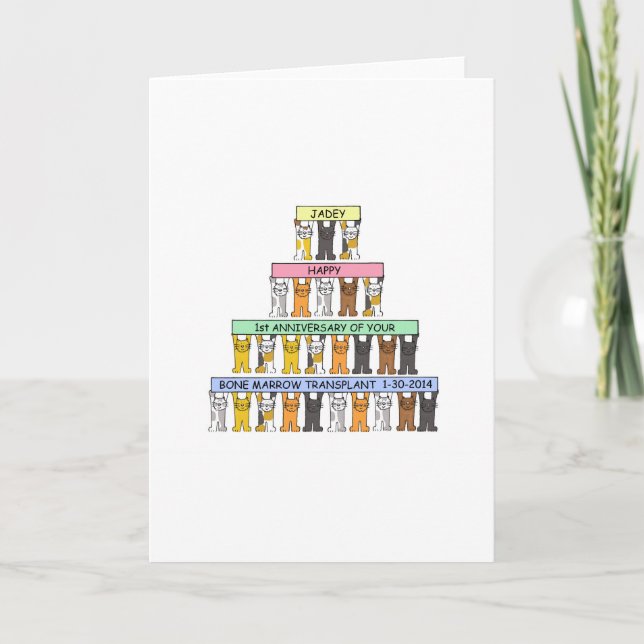 Tarjeta Aniversario de la flecha de los huesos de Jadey (Anverso)