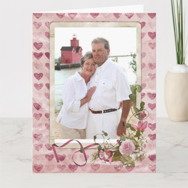 Tarjeta Aniversario de la foto (Anverso)