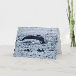 Tarjeta Aniversario de la foto de Humpback Whale Tail Alas