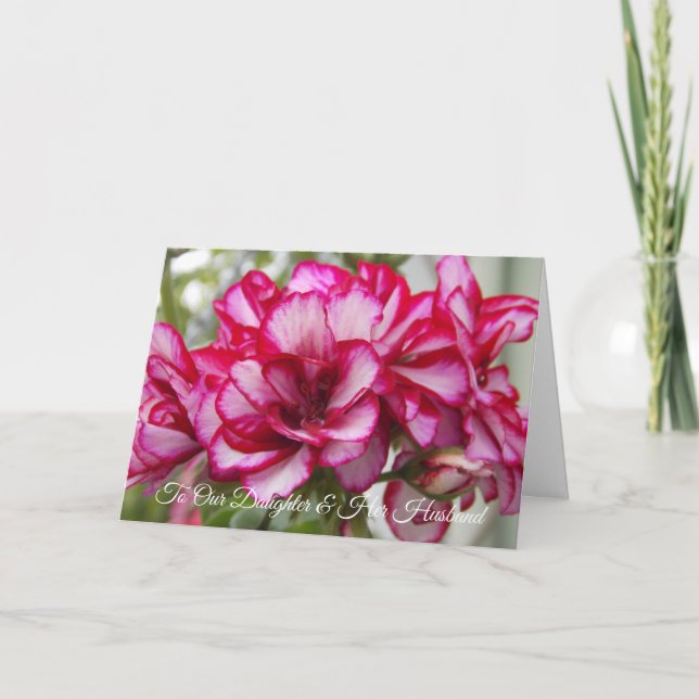 Tarjeta Aniversario De La Hija Y El Boda (Anverso)