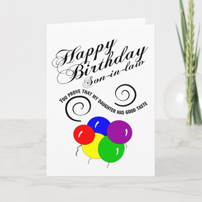Tarjeta Aniversario de la ley del hijo (Anverso)