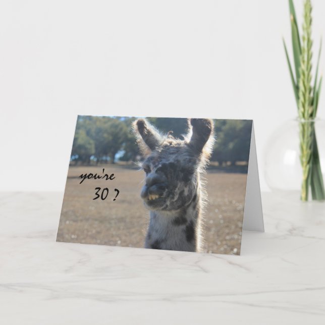 Tarjeta Aniversario de la Llama Graciosa, 30, sobre la col (Anverso)