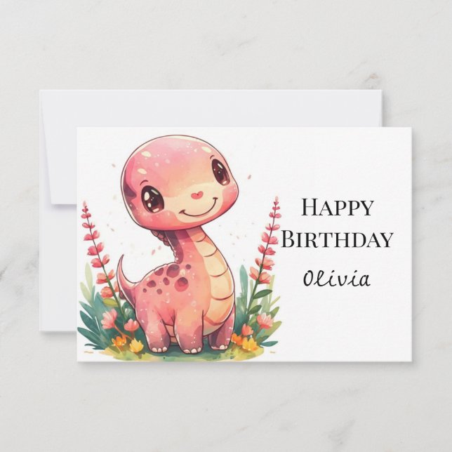 Tarjeta Aniversario de la Magia Moderna Dinosauria (Anverso)