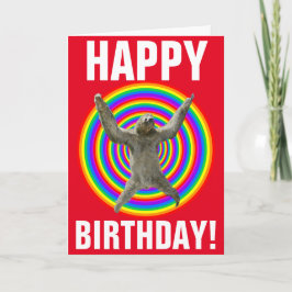 Tarjeta Aniversario de la Magnífica Lluvia Arcoiris