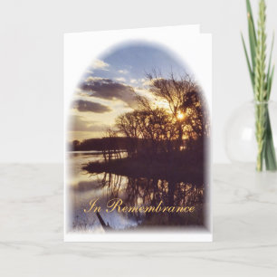 Tarjeta Aniversario de la muerte/ventana de la holgazana d