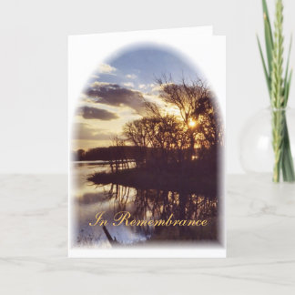 Tarjeta Aniversario de la muerte/ventana de la holgazana d