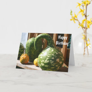 Tarjeta Aniversario de la Naturaleza de Fancy Gourds