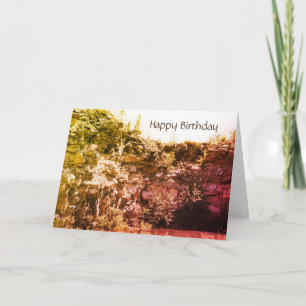 Tarjeta Aniversario de la naturaleza de la tranquila cante
