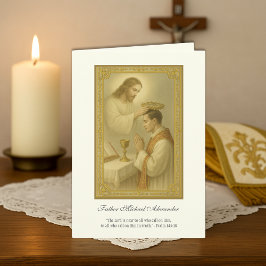 Tarjeta Aniversario de la ordenación sacerdotal de Jesús S