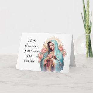 Tarjeta Aniversario de la pérdida de la bendita Virgen Mar