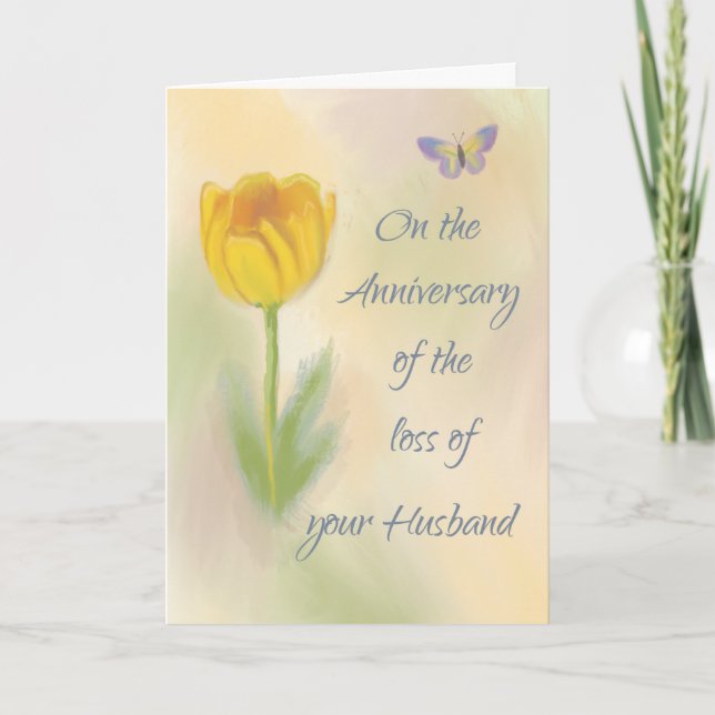 Tarjeta Aniversario de la pérdida de la flor acuática del  (Anverso)