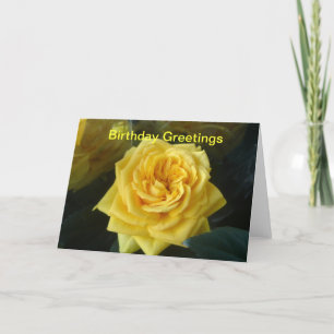 Tarjeta Aniversario de la rosa amarilla