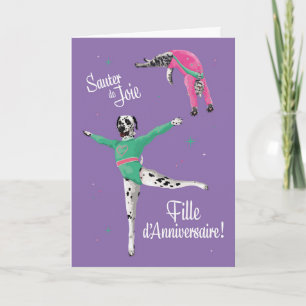 Tarjeta Aniversario de la salsa de gimnasia y chats