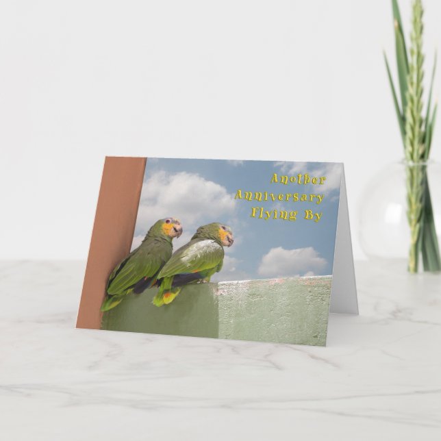 Tarjeta Aniversario de las moscas de tiempo (Anverso)