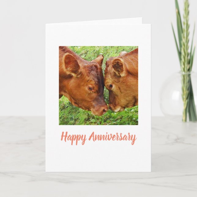 Tarjeta Aniversario de las vacas (Anverso)