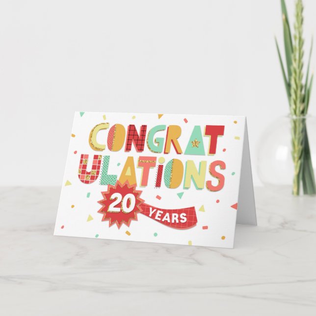 Tarjeta Aniversario de los empleados felicitaciones divert (Anverso)