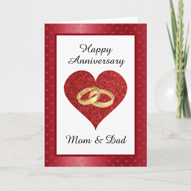 Tarjeta Aniversario de Mamá y Papá (Anverso)