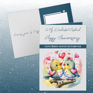 Tarjeta Aniversario de mi maravilloso marido.