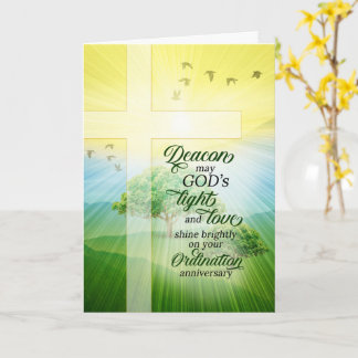 Tarjeta Aniversario de Ordenación del Diácono Prado Solead