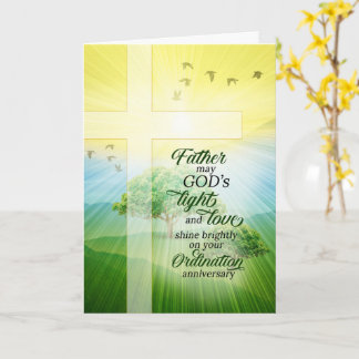 Tarjeta Aniversario de Ordenación del Sacerdote Prado Sole