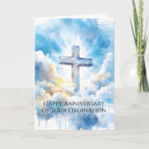 Tarjeta Aniversario de Ordenación Sacerdote Católico 50 Añ