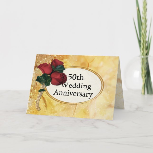 Tarjeta Aniversario de Oro 50 (Anverso)