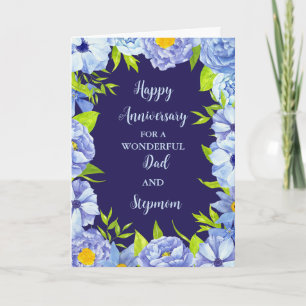 Tarjeta Aniversario de Papá y Madrastra