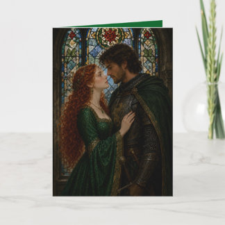 Tarjeta Aniversario de pareja medieval día de San Valentín