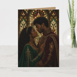Tarjeta Aniversario de pareja medieval día de San Valentín
