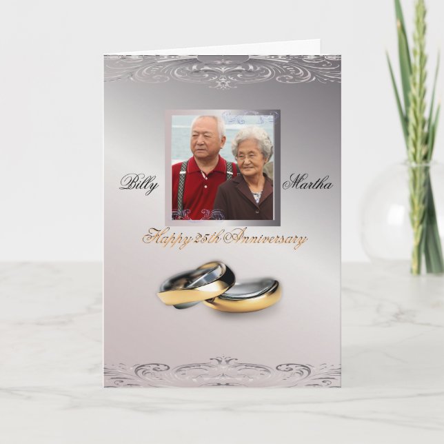 Tarjeta Aniversario de Plata (Anverso)