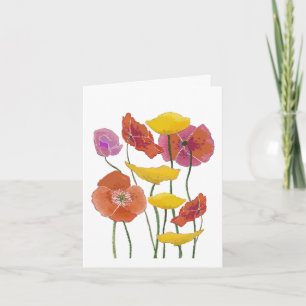 Tarjeta Aniversario de Poppies