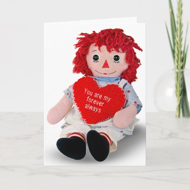 Tarjeta Aniversario de Rag Doll (Anverso)