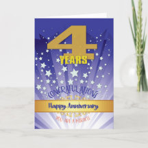 Aniversario de Recuperación de 4 Años Número en Ne