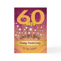 Aniversario de recuperación de 60 días en negrita