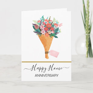 Tarjeta Aniversario de su nuevo coche de agente inmobiliar