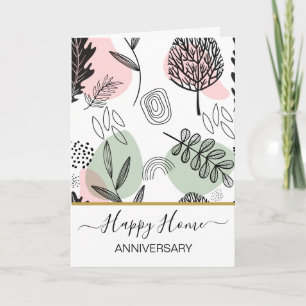 Tarjeta Aniversario de su nuevo coche de agente inmobiliar