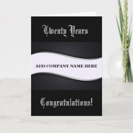 Tarjeta Aniversario del 20 de Mayo de Negocios - Ola gráfi